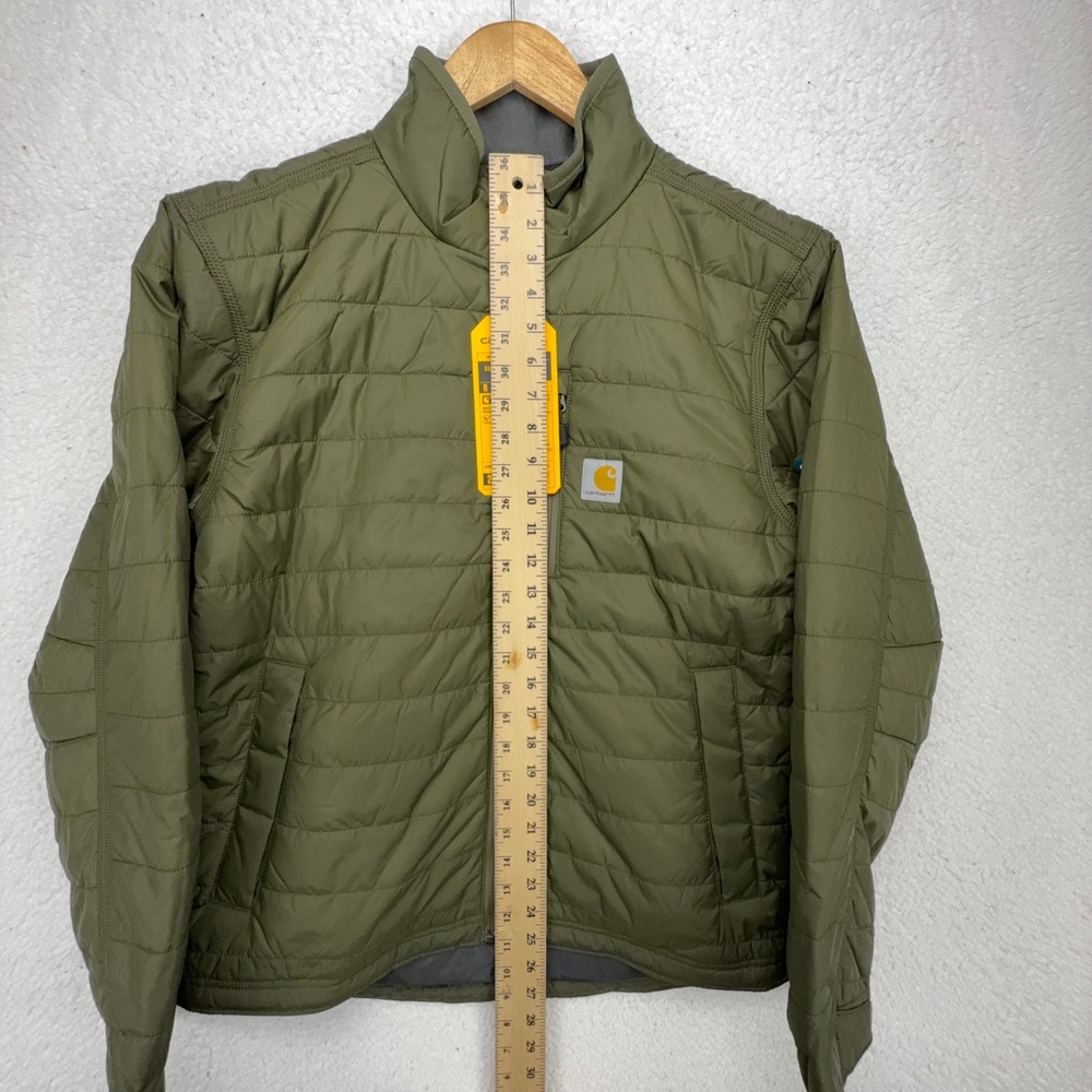 Carhartt Gilliam Rain Defender Insulated Jacket Mens Small Moss Green NWT - Picture 8 of 10